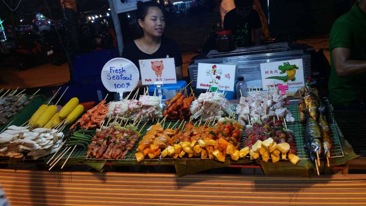 на рынке в Тайланде